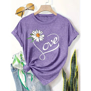 Women's Everyday Short Sleeve Graphic T-Shirts Casual Loose Crewneck Basic Tunic Tops Trendy 2025