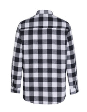 Teenage Men's Checked Long-sleeved Casual Shirt