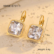 Zircon Stainless Steel Luxury Earrings