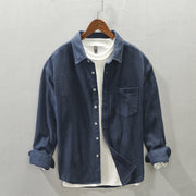 Men's Brushed Long Sleeve Casual Shirt