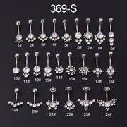 Stainless Steel Rhinestone Sexy Belly Button Ring Belly Button Stud