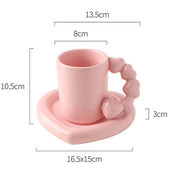 Mug Ceramic Coffee Cup And Saucer Set